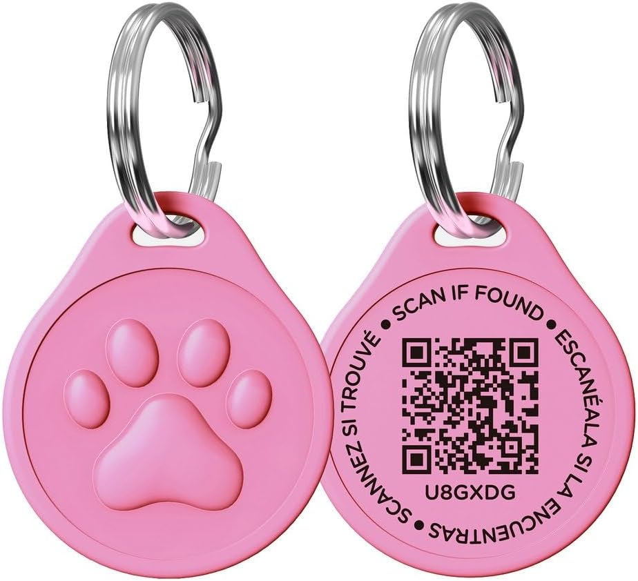 Durable QR Code Pet Dog ID Tag &ndash; Anti-Loss & Editable Pet Information (Black) - Blue image number 7