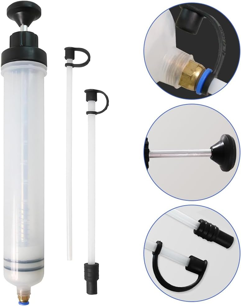 500Cc Oil Fluid Extractor and Filler Pump, Oil Change Syringe with Hose, Manual Vacuum Suction Pump, Suitable for Brake Fluid, Transmission Oils, Coolant, Engine