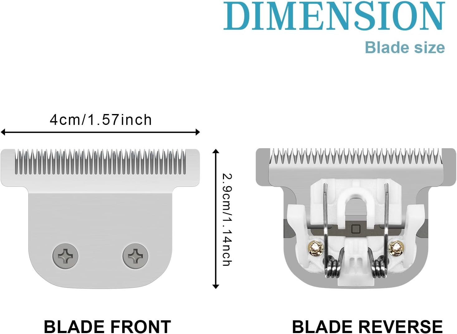 T-Blade Detachable Replacement Blades Compatible with Wahl Trimmers 9864/9864SS/9686/9818A/9854L/9876L/9854 /WSS3L/SS2L Etc. (1 Pack) image number 4