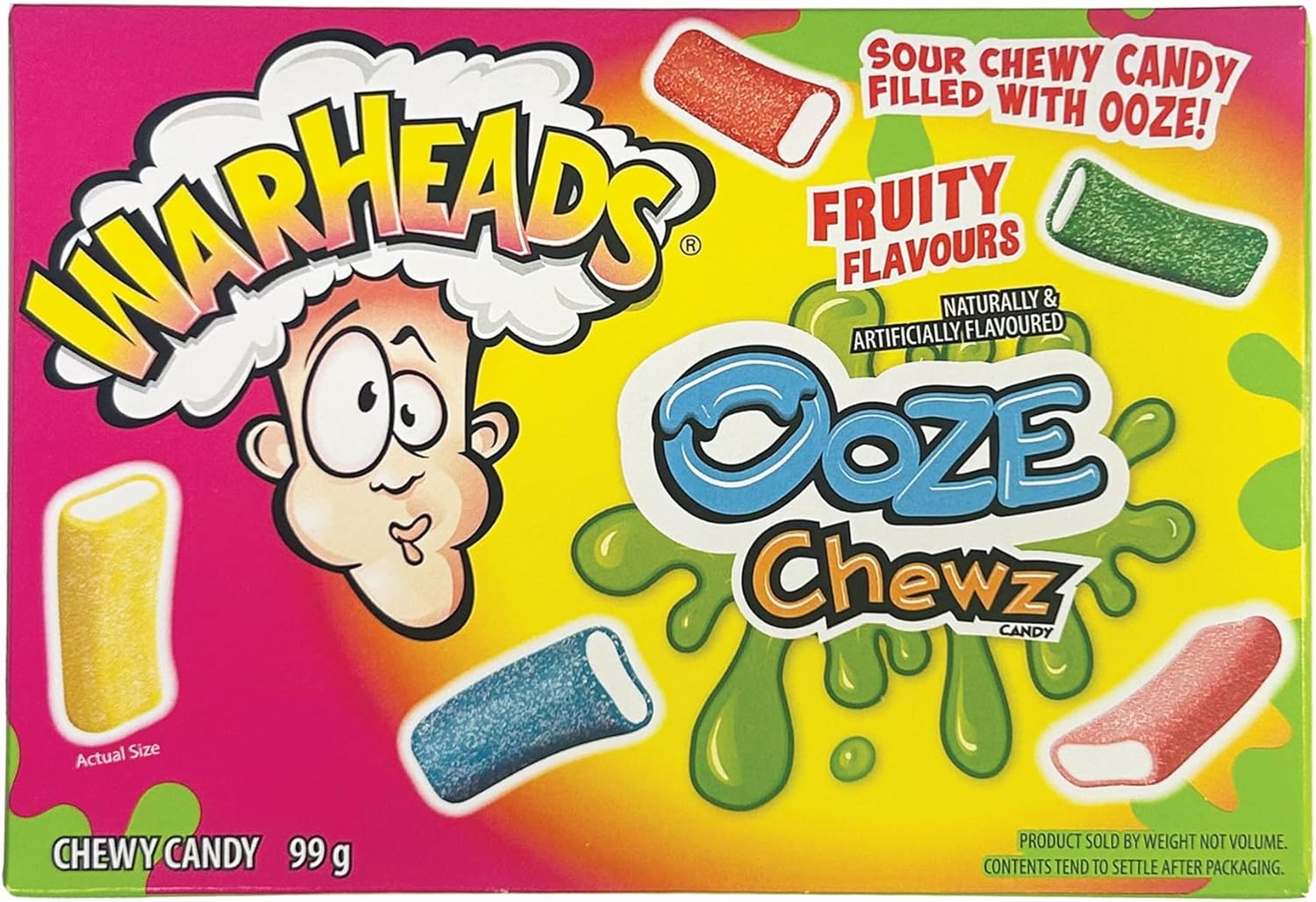 Warheads Ooze Chews Theatre Box 99G image number 2