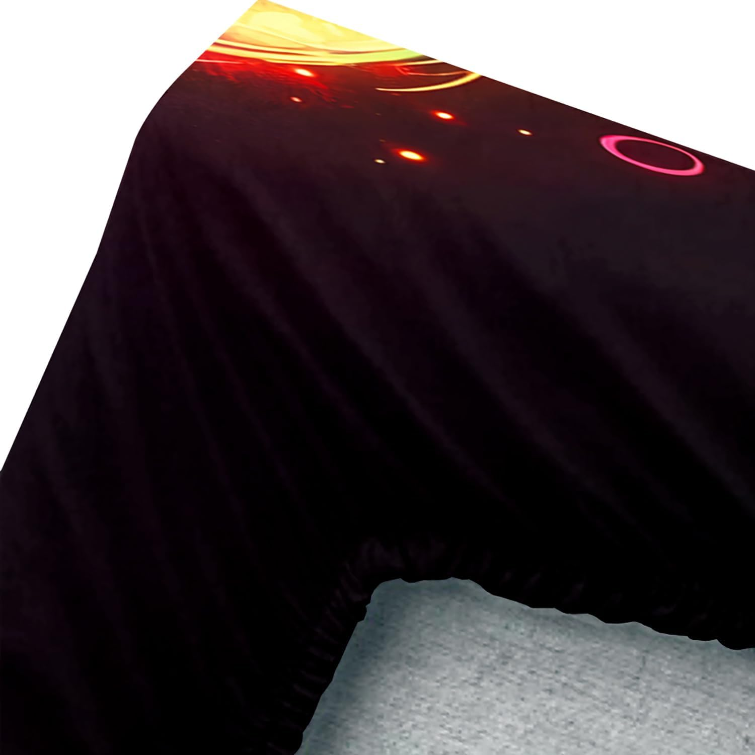 AILONEN Boys Gamer Fitted Sheet Set Queen,Colorful Video Game Controller Printed Bedding for Gaming Lovers,3D Game Console Black Fitted Sheet + 2 Pillowcases,3Pcs image number 5