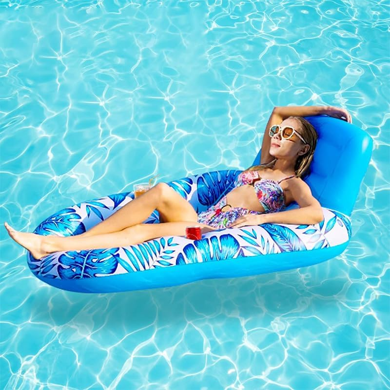Baronhong Inflatable Pool Float Ring for Adults - Swimming Aid for Pool, Lounger, Float Raft, Swimming Chair, Water Swim Ring with Cup Holders image number 3