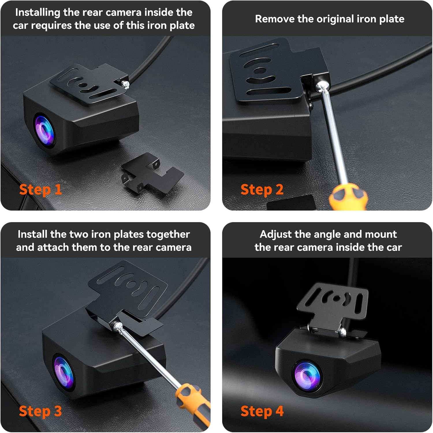 WOLFBOX Upgraded WDR Rear Camera for G840S / G840H / G850, 1080P Waterproof AHD Car Rear View Camera image number 5