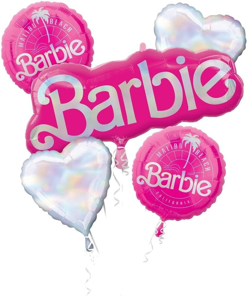 Anagram Licensed Barbie Foil Balloon Bouquet Kit