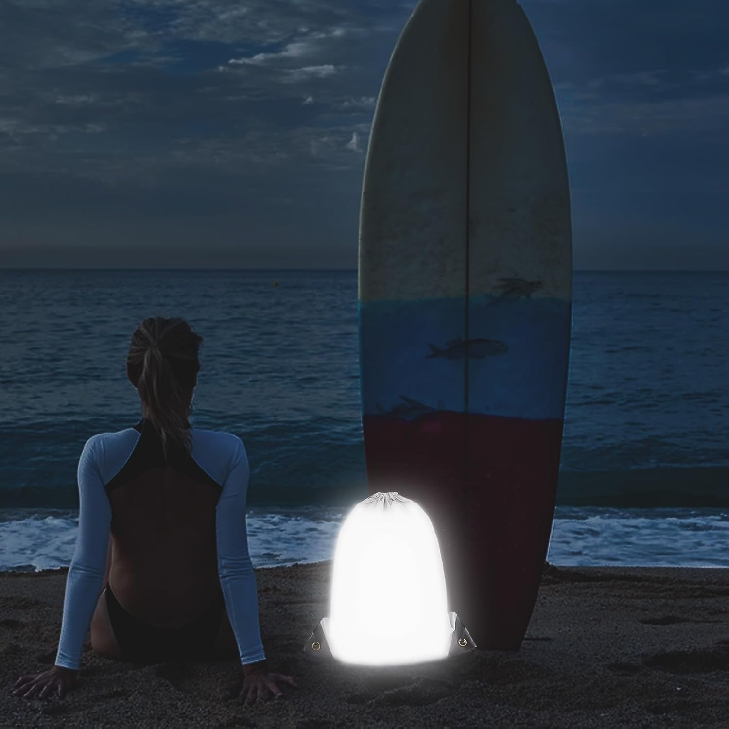 JDFHFGB Drawstring Backpack Gym Bag - Water Resistant Sports Sack with Reflector, Lightweight Polyester Fabric String Bag for Women/Men, Basketball Fitness Swimming Travel image number 5