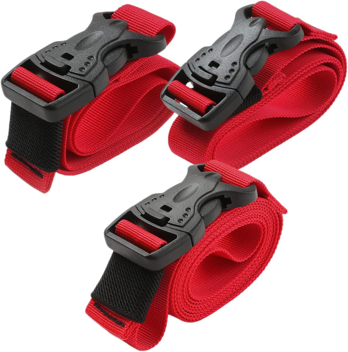 LIFKOME 9Pcs Camping Packing Strap Luggage Straps for Suitcases Quick Release Buckle Elastic Luggage image number 6