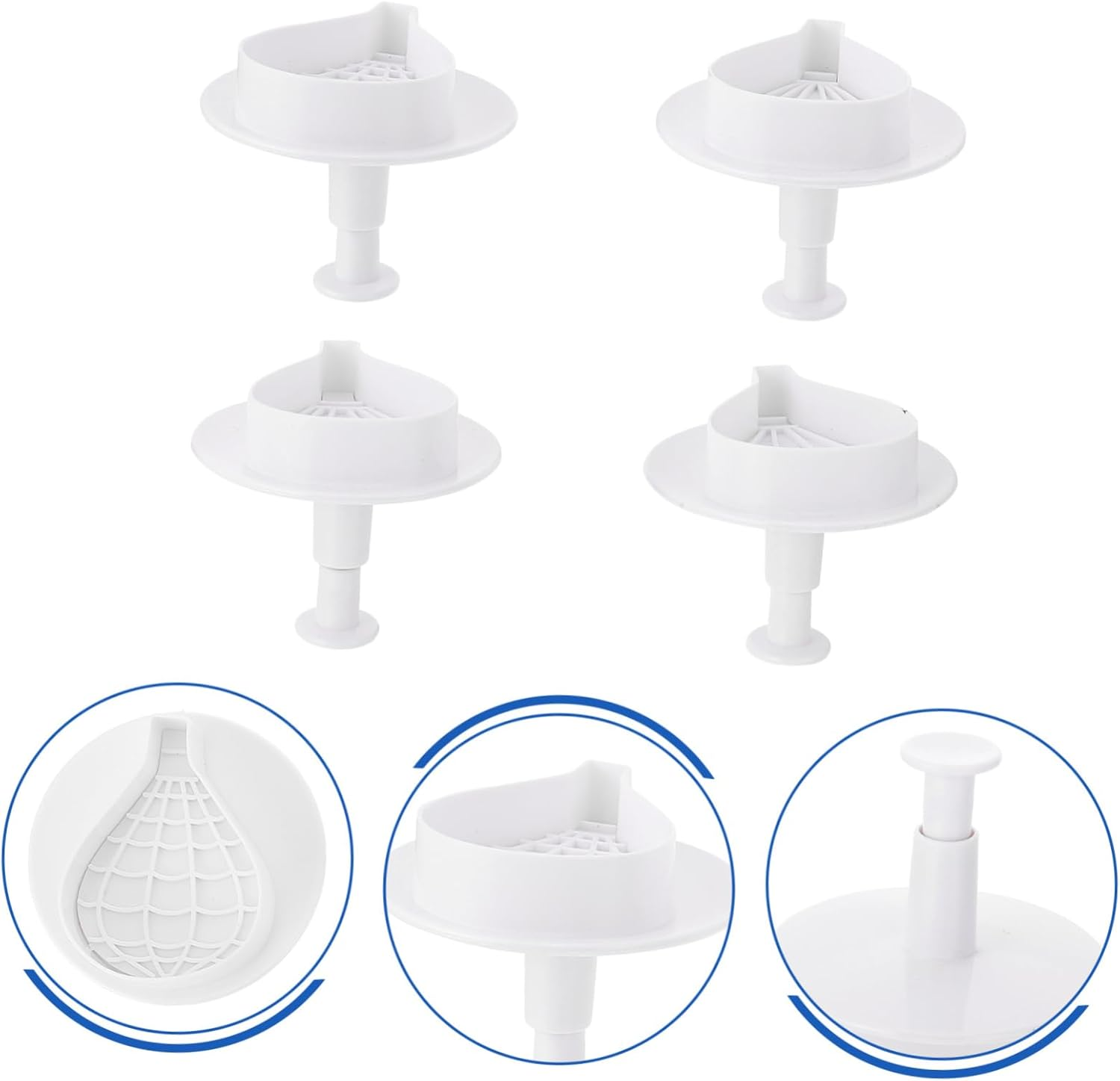 8Pcs Hot Air Balloon Shape Baking Molds Reusable Cookie Cutters for Cake and Fondant Decorating Safe Household Baking Supplies for Adults and Boys and Girls image number 4