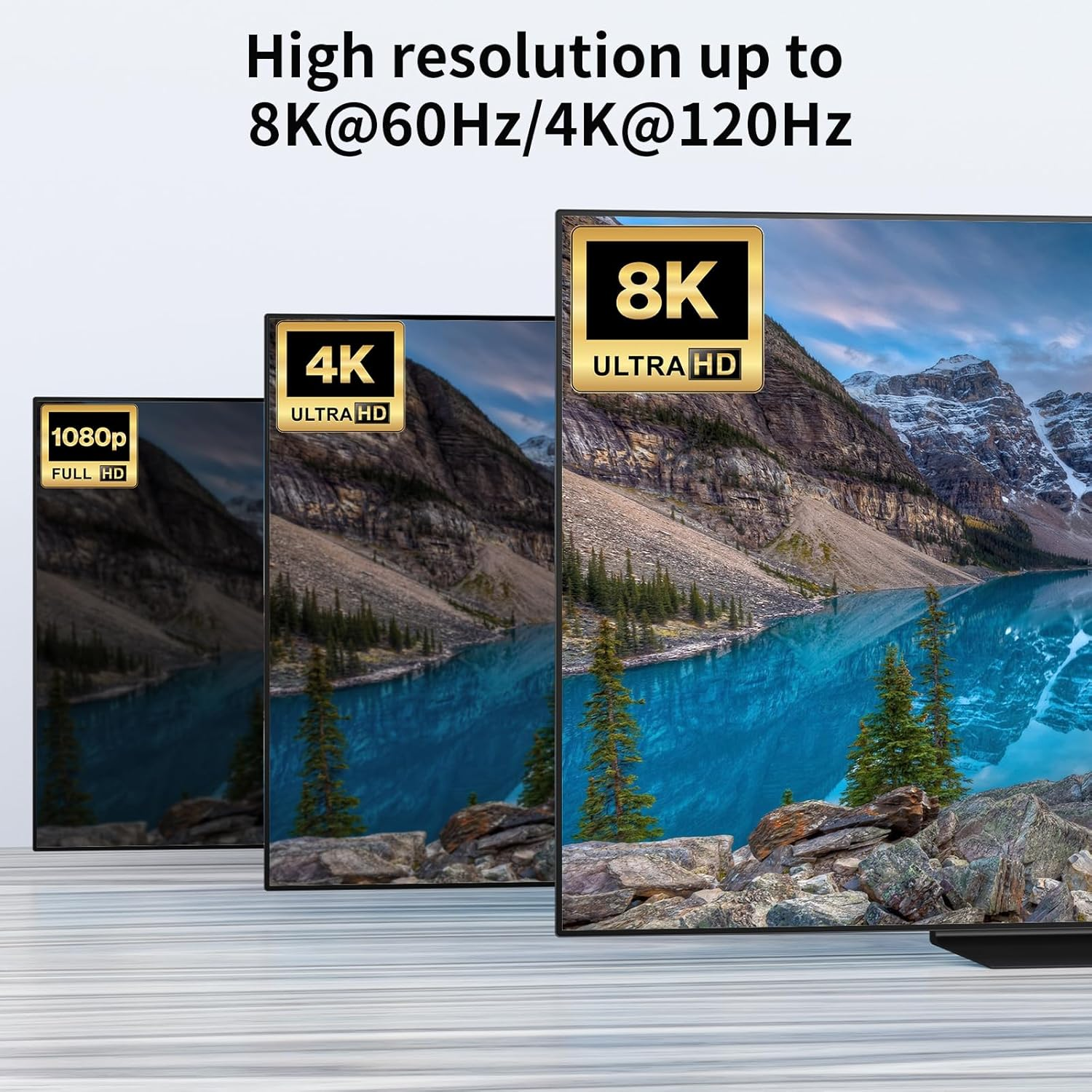 USB C Switch,Bi-Directional USB C Switcher 2 Computers,Type C KVM Switch 8K@60Hz 4K@120Hz Video/10Gbps Data Transfer/100W Charging,Compatible with Thunderbolt Device, 20Gbps Cables Included image number 3