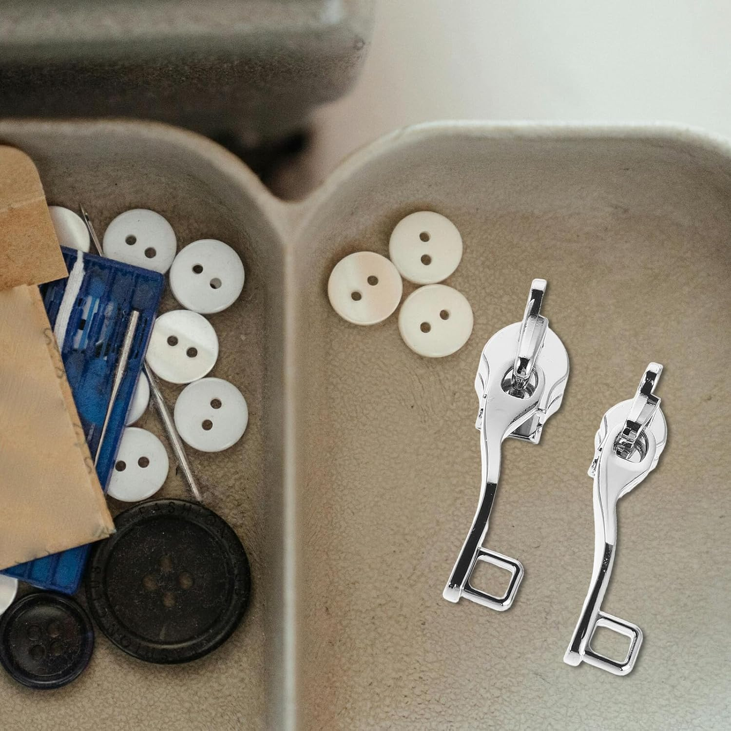 CTIRCHIU 10 Pairs Double Layer Travel Suitcase Zipper Pullers Lockable Metal Sliders with Single Hole for Luggage and Bags Detachable Replacement Accessories for Combination Lock Security image number 2