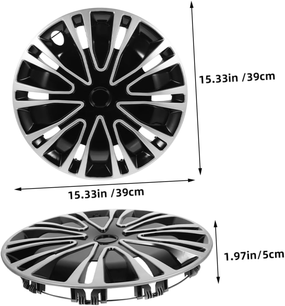 LALADEFIEE 2Pcs Hubcap Decoration Wheel Rim Cover Car Hubcaps Decorative Hub Cap for Automotive Use image number 3