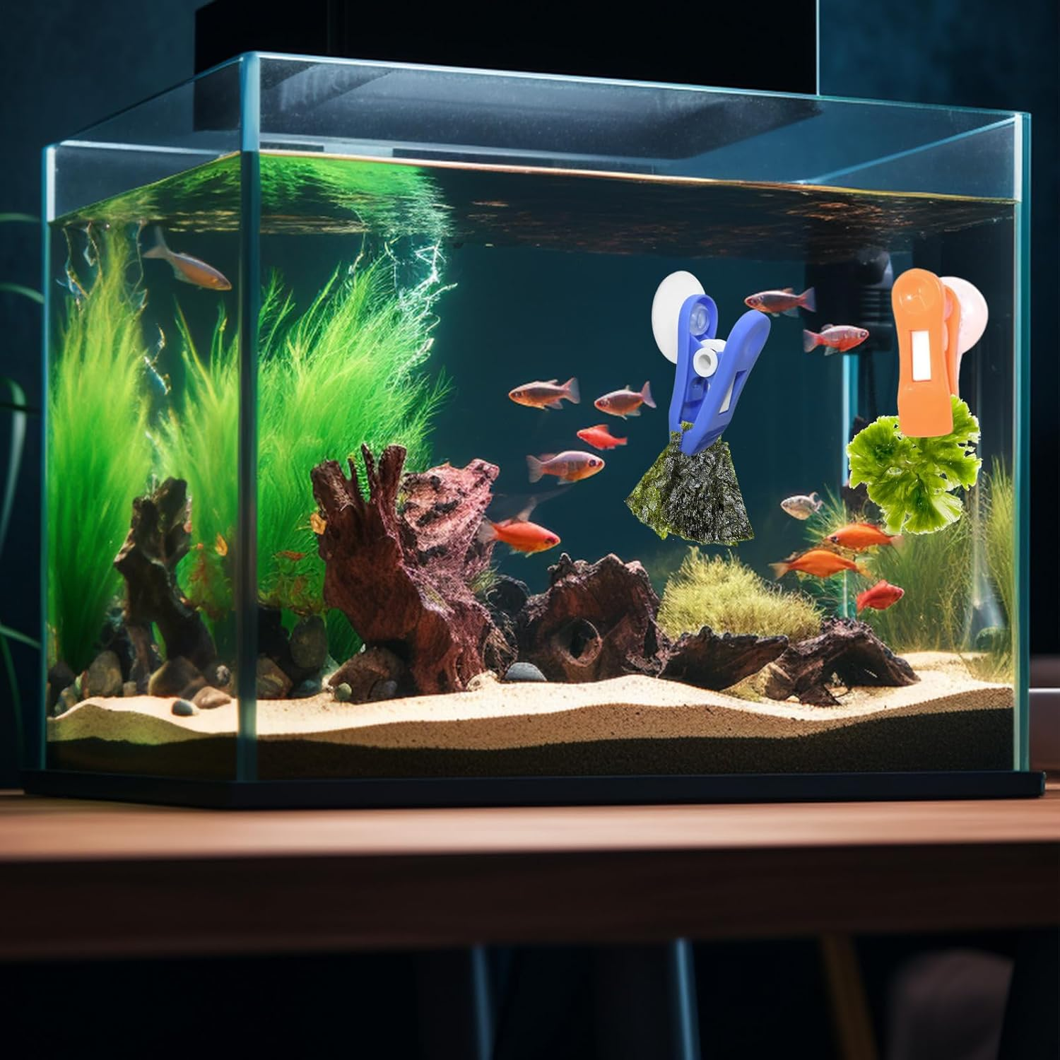 Plant Feeding Clips - Visually Attractive Environment, Water Friends Tools | Aquatic Pets with Practical Accessories for Fish Tanks, Clip Feeder by Al image number 5