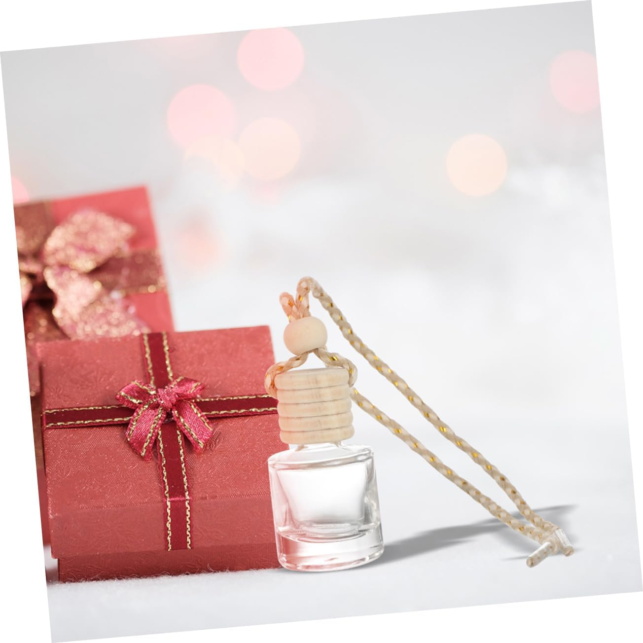 5Pcs Smart Car Diffuser Car Hanging Air Freshener Diffuser Bottle Essential Oil Holder