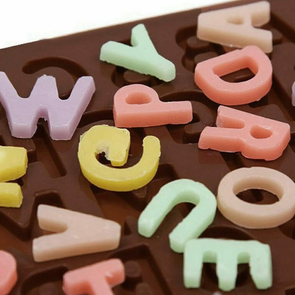Chocolate Silicone Baking Mould Cake Ice Tray Candy Jelly Mold Letter Number - Durable & Eco-Friendly Design - Perfect for DIY Jewelry Making & Crafts image number 4