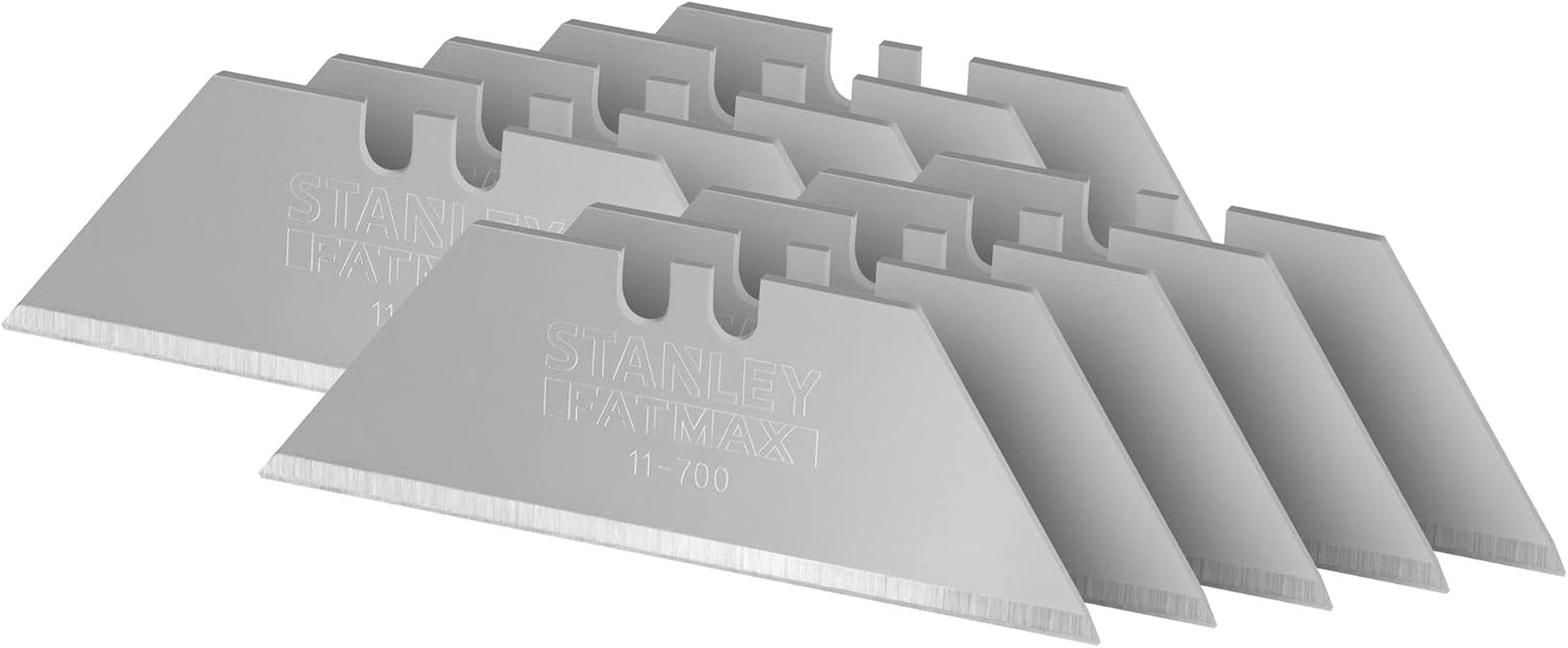 Stanley Fatmax Trapezoidal Blades (0.65 Mm Blade Thickness, S3 Technology, Shatterproof up to 35 Kg, Pack of 50 in Large Dispenser) 0-11-700, Silver image number 3