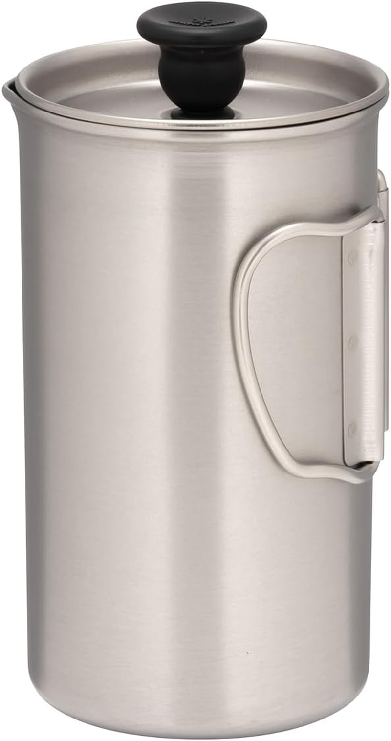 Snow Peak Titanium French Press - Ultralight Coffee Maker for Camping, Backpacking & Hiking - Camping Cookware Essential for Coffee Anywhere image number 3