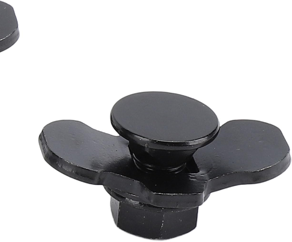 5 Pcs L Track Threaded Bolt Double Stud Fitting, M10X20Mm L Track Double Lug Threaded Stud Nut Fitting Tie Down, for Truck Bed Trailer Cargo Control Pickup RV ATV (Black) - Black image number 6