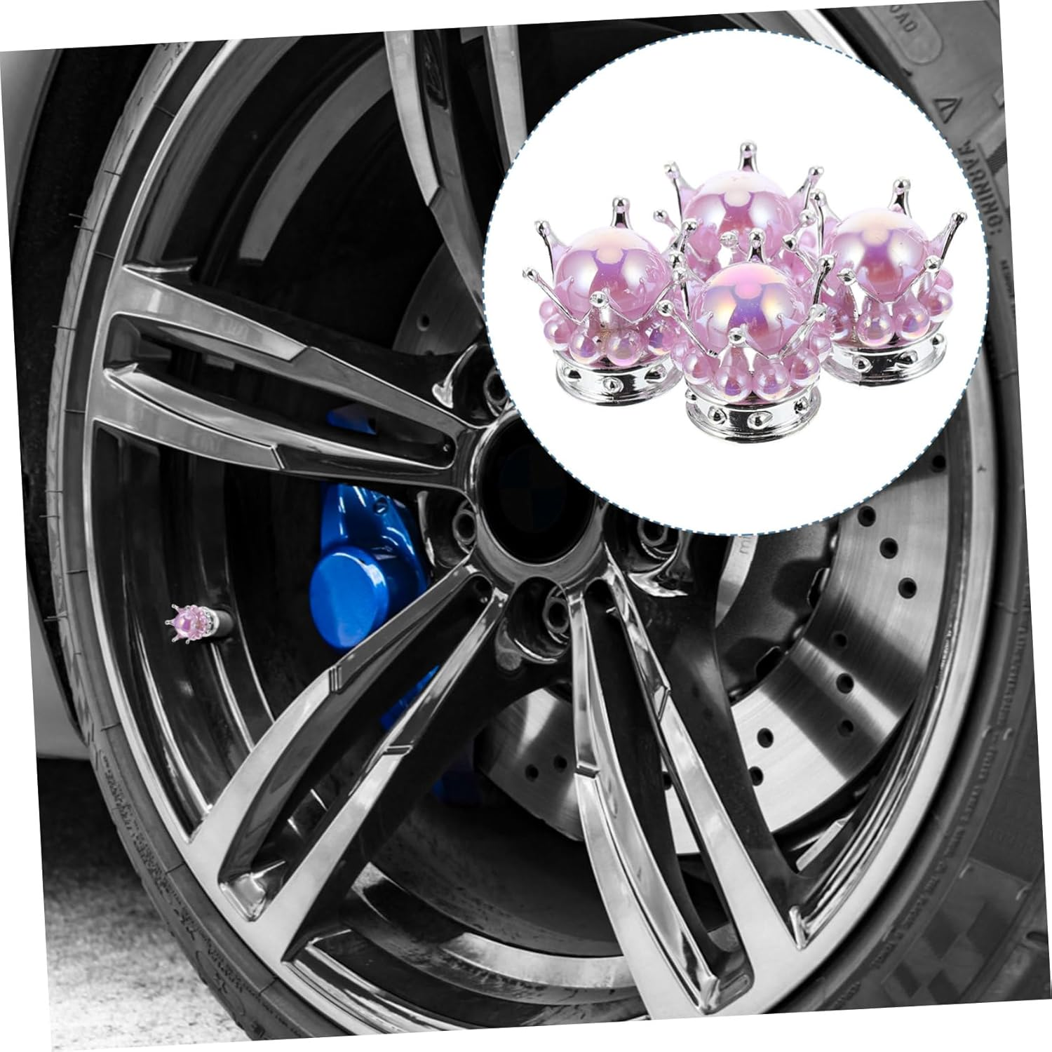 ULTECHNOVO 8Pcs Leak Car Tire Stem Caps for Wheel Valve Covers for Car Exterior Accessories and Functional Tire Covers image number 3