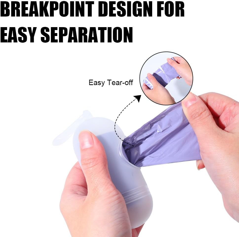 Disposable Diaper Bags for Baby | 8 Refill Rolls (120 Pack) | Lavender Scented | Baby Poop Bags with Dispenser | Essential for Travel and Quick Change on the Go