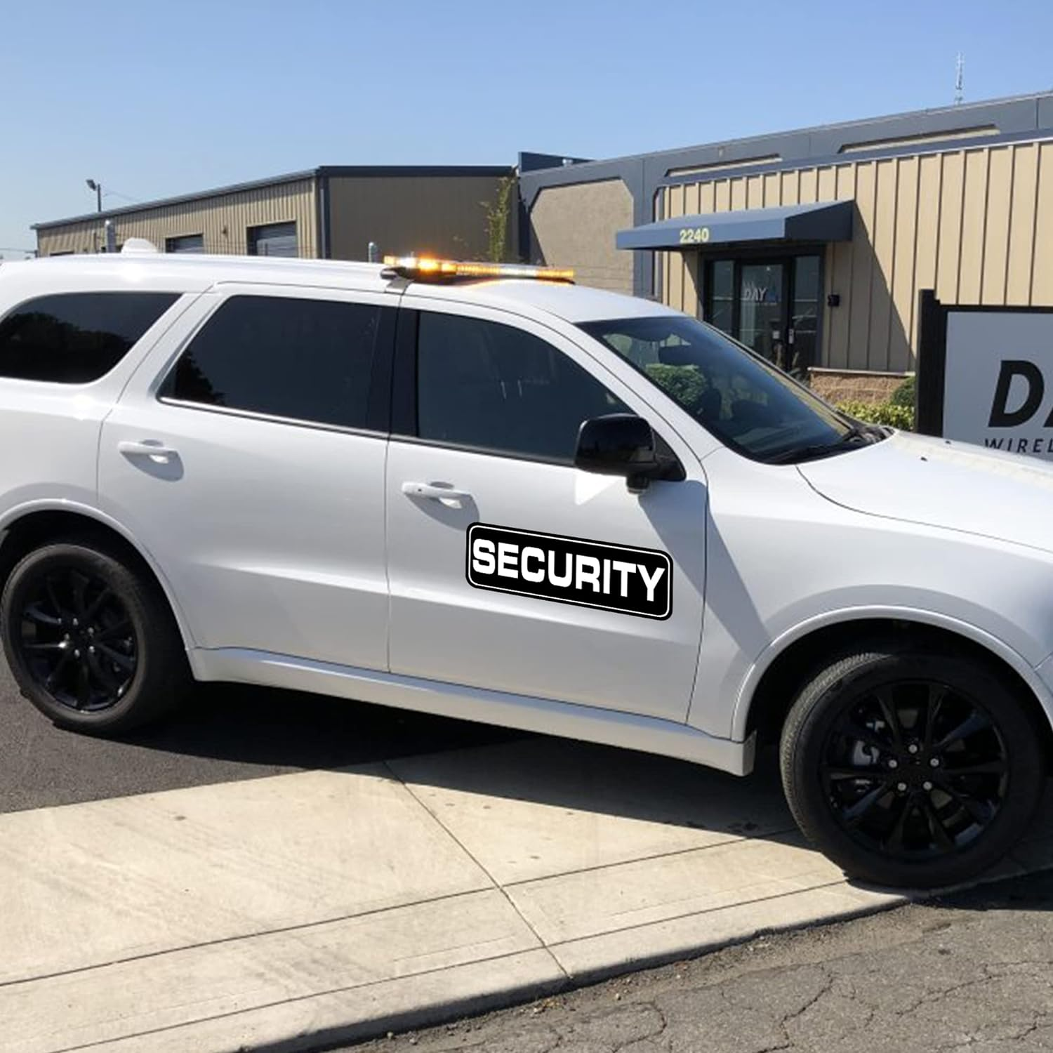 Signs Security Officers Magnetic for Vehicles Trucks, SUV and Cars, Rover, Patrol Security 116 (Black) image number 1