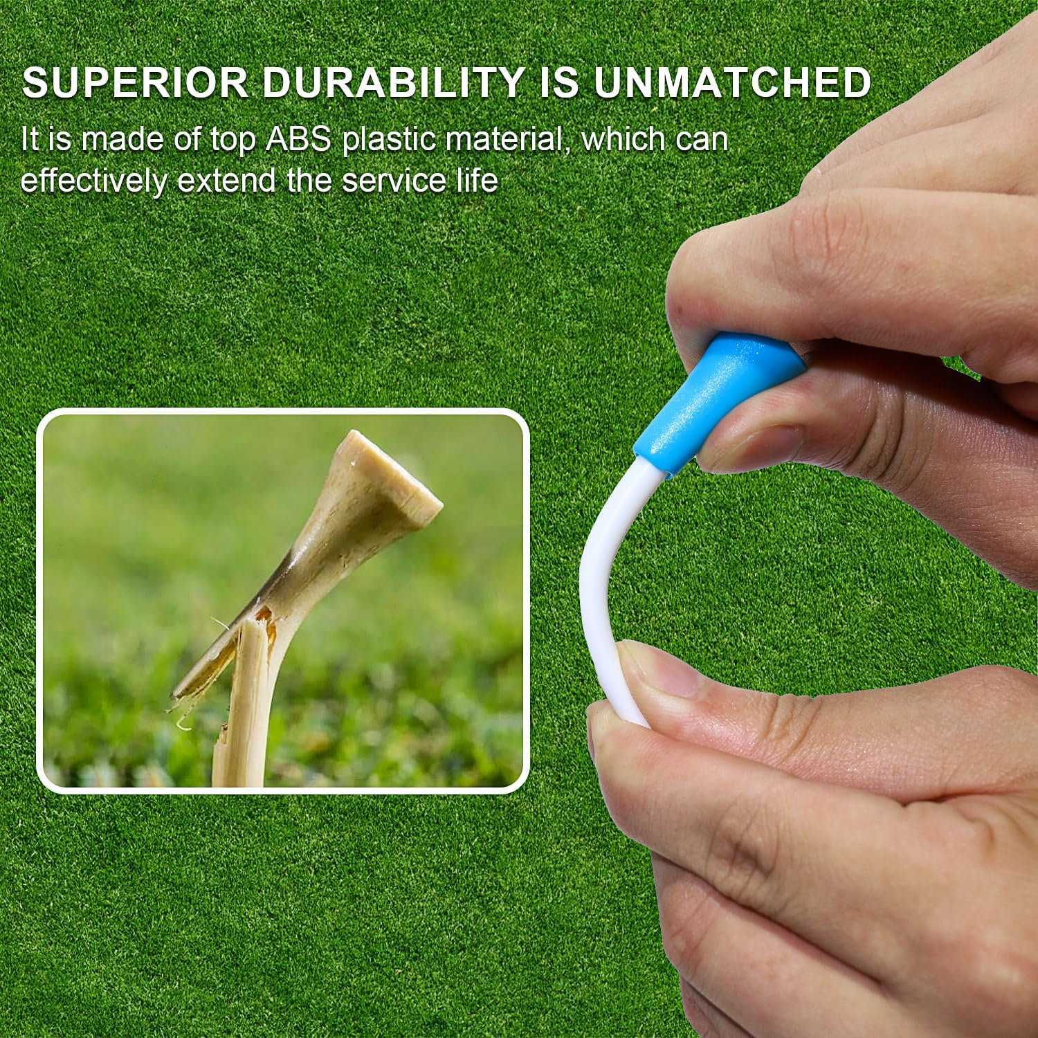 Plastic Golf Tees Unbreakable Golf Tees,Golf Tees Plastic Bulk for Man/Women (Random Colors) image number 2