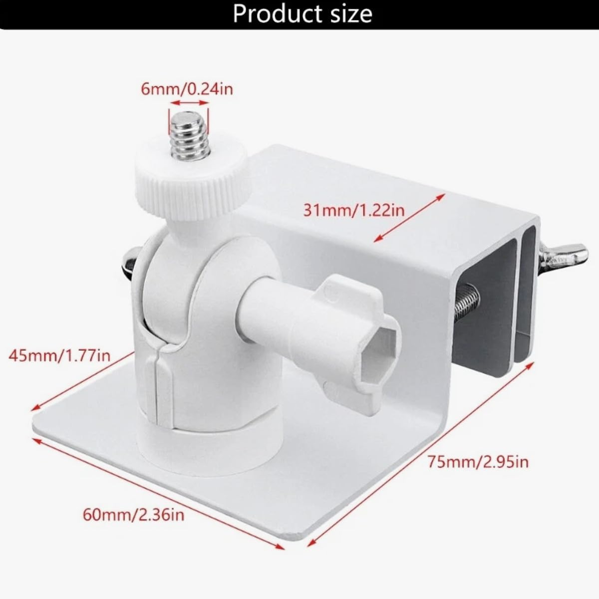 Weatherproof Gutter Mounts with Universal Screw Accessories Adapter for Outside, Compatible with Blink Outdoor, Blink Outdoor 4 & Blink XT2/XT Camera image number 5