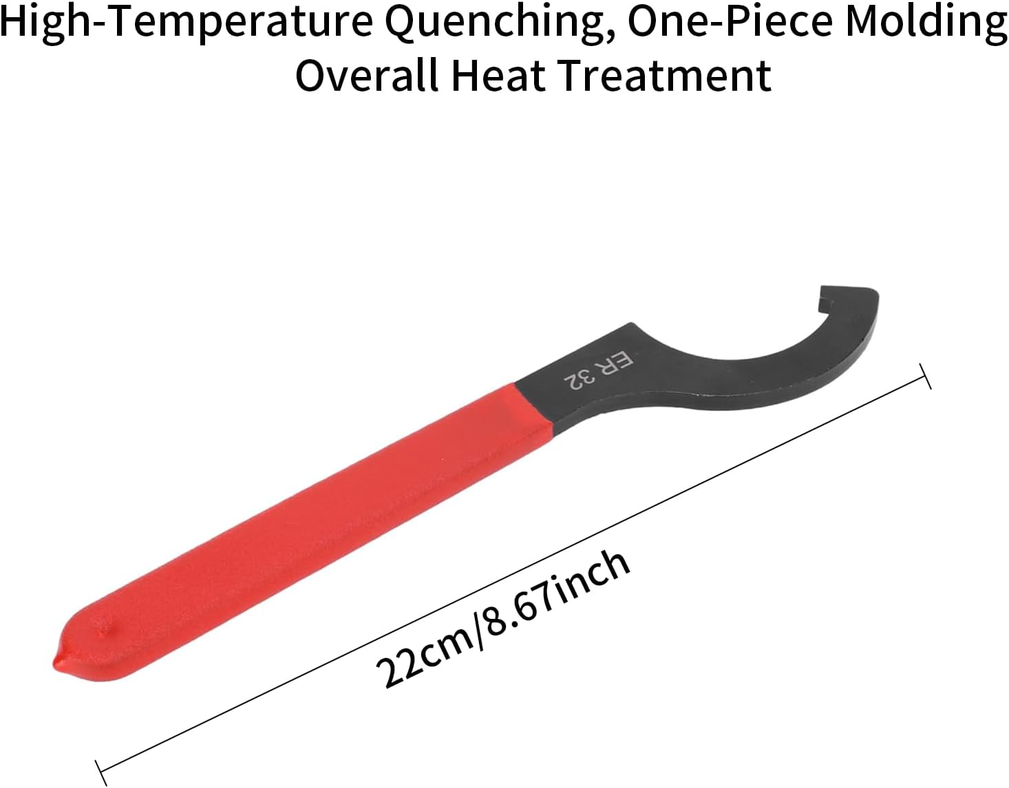 ER32-UM Hook Wrench, High Speed Steel Collet Wrench, Replacement Spring Nut, Collet Replacement Tool, Durable Wrench for Efficient Clamping of Workpieces image number 6