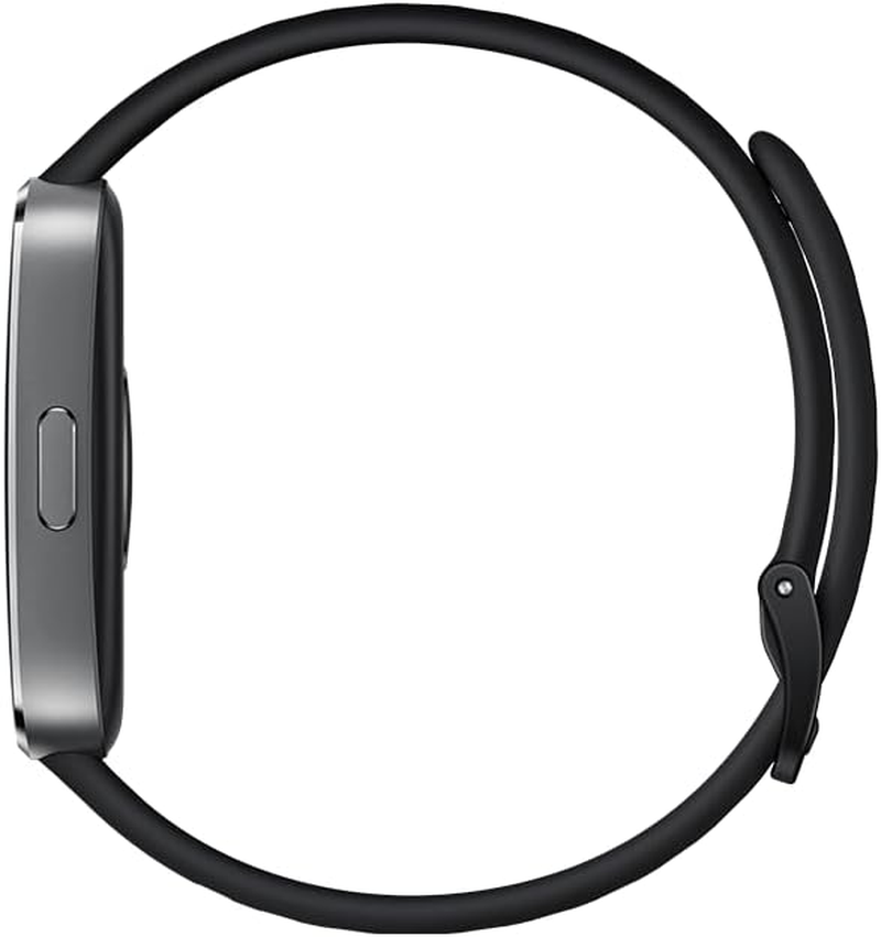 Huawei Band 10, Matt Black Aluminium Case, Black Strap