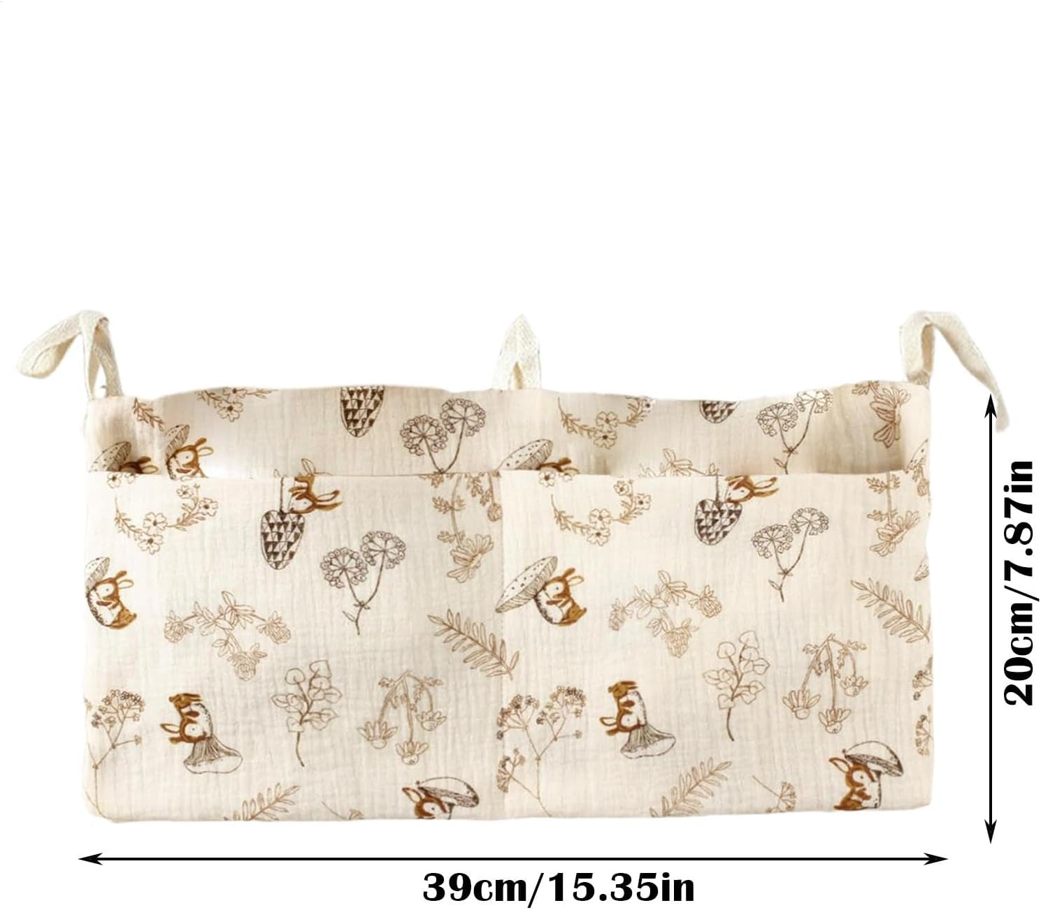 Crib Hanging Storage Bag, Toddler Crib Organizer Bag, Hangable Crib Storage Bag, Crib Side Storage Bag, Toddler Nursery Hanging Bag, Hangable Diaper Organizer for Crib, Crib Organizer Bag with Hooks image number 6