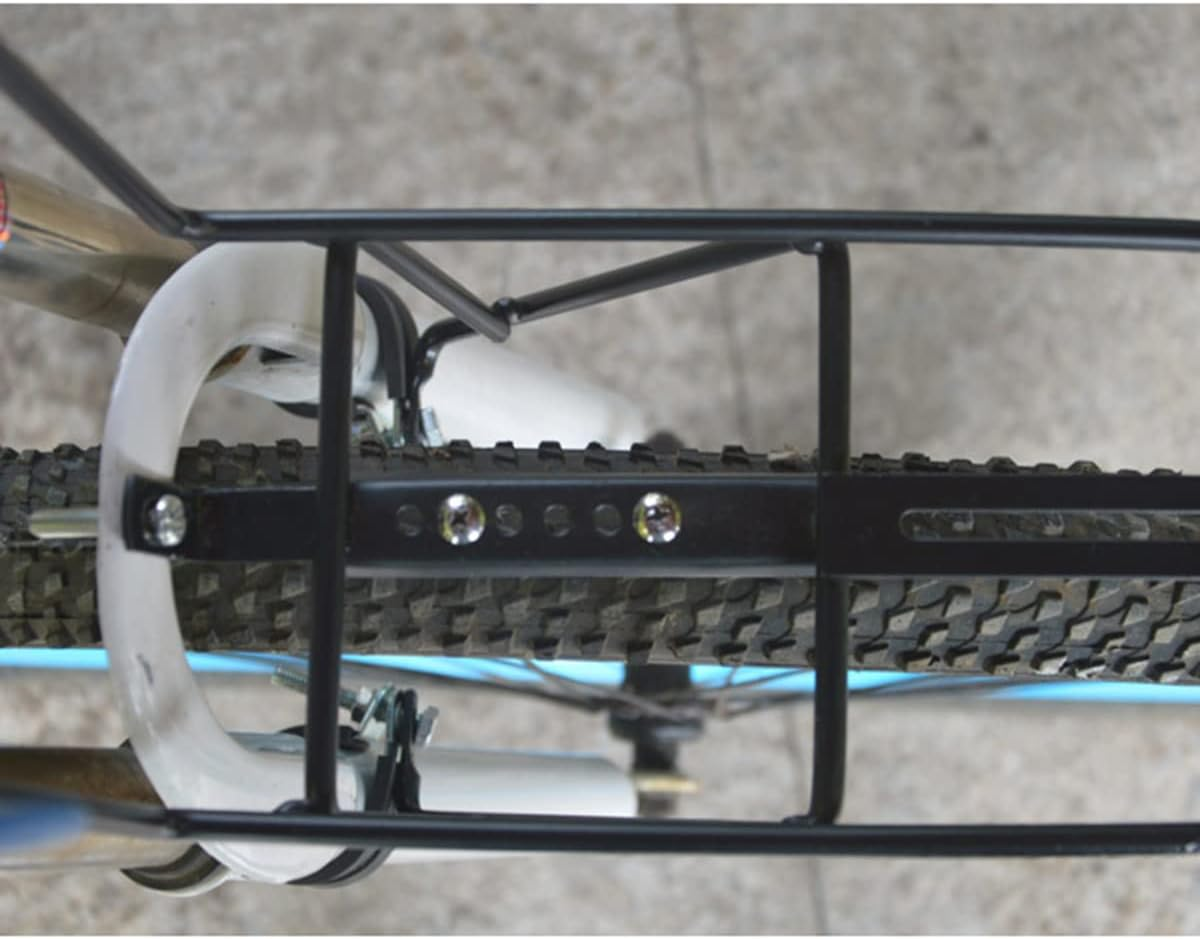 YUNNUO Front Luggage Rack,Front Rack,Bicycle Hang on Front Rack - Easily Mounts Bags and Baskets to Handlebars in Seconds. image number 1