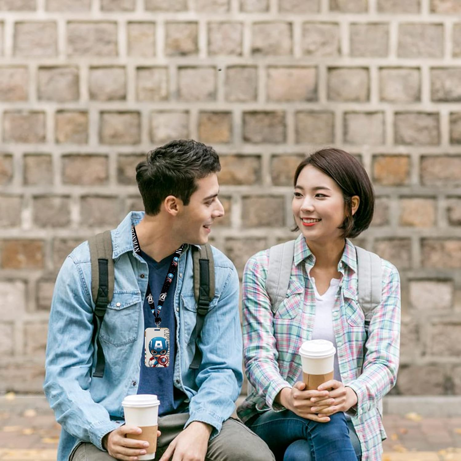 2Pcs Superhero Lanyard Rhyii-Cartoon Spiderman Superhero Waterproof with Card Holder Detachable Card Holders for Office School Supplies, ID Card, Keys Bus Card image number 3