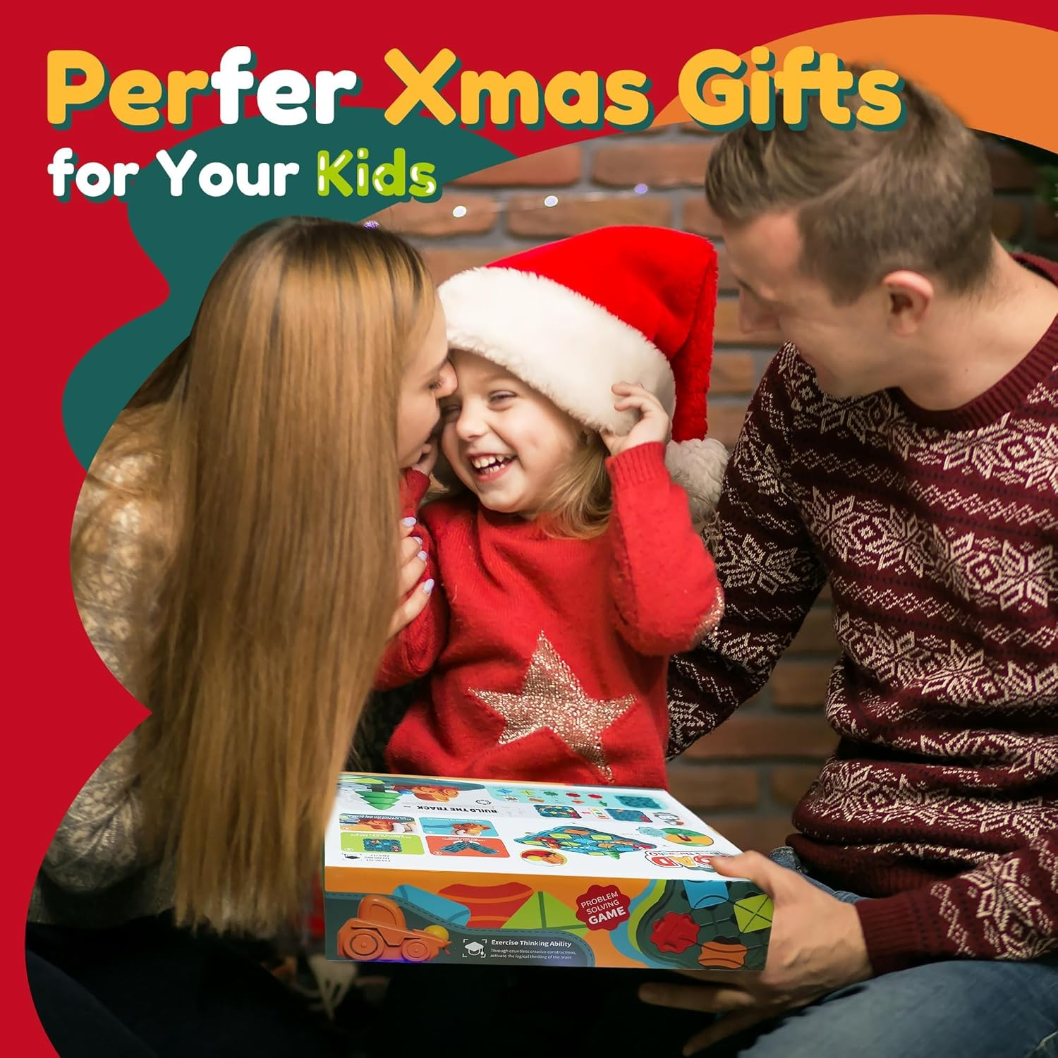 MAKTOR Preschool Learning Toys for Toddlers, Kids STEM Board Games - Logic Road Builder Brain Teasers Puzzles for 3 4 5 6 7 8 Year Old Boys Girls (28 PCS) image number 4