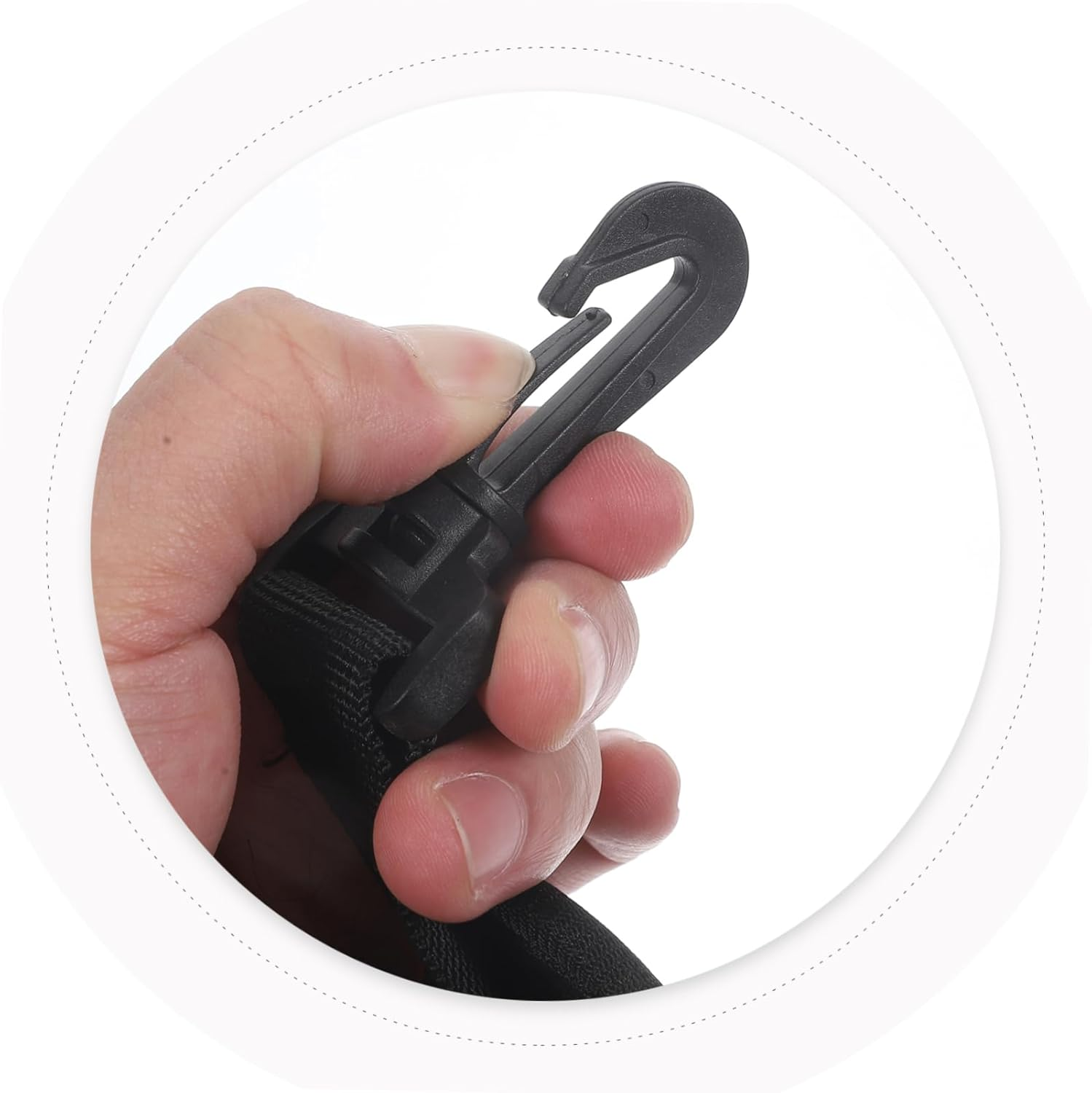 Didiseaon Adjustable Sturdy Shoulder Strap Hooks for Laptop Bag Replacement, Padded Black Nylon and Oxford Fabric, Universal Fit for Messenger Bags, Briefcases, and Luggage image number 5