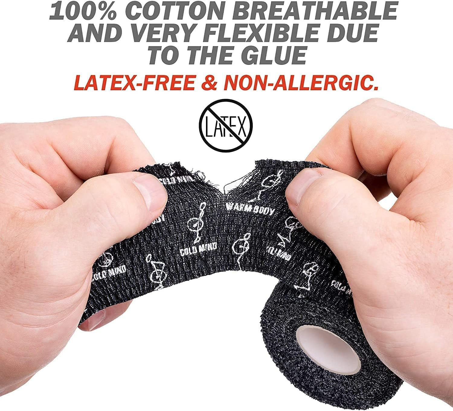 WARM BODY COLD MIND Premium Weightlifting Thumb Tape - Hook Grip Tape for Powerlifting, Cross Training, Gym Tape, Workout, Weight Lifting Tape, Athletic Finger Wrap - 12 Rolls Mix V1 image number 7