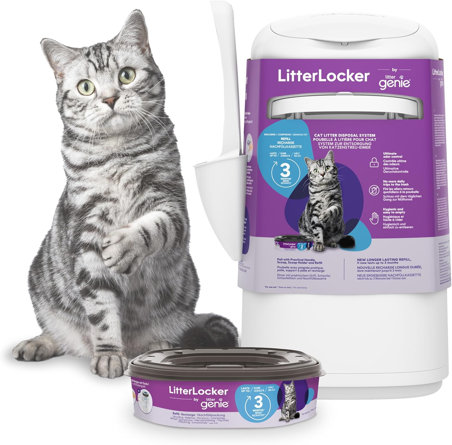 Litterlocker Fashion 10400 Cat Litter Disposal Bin image number 4