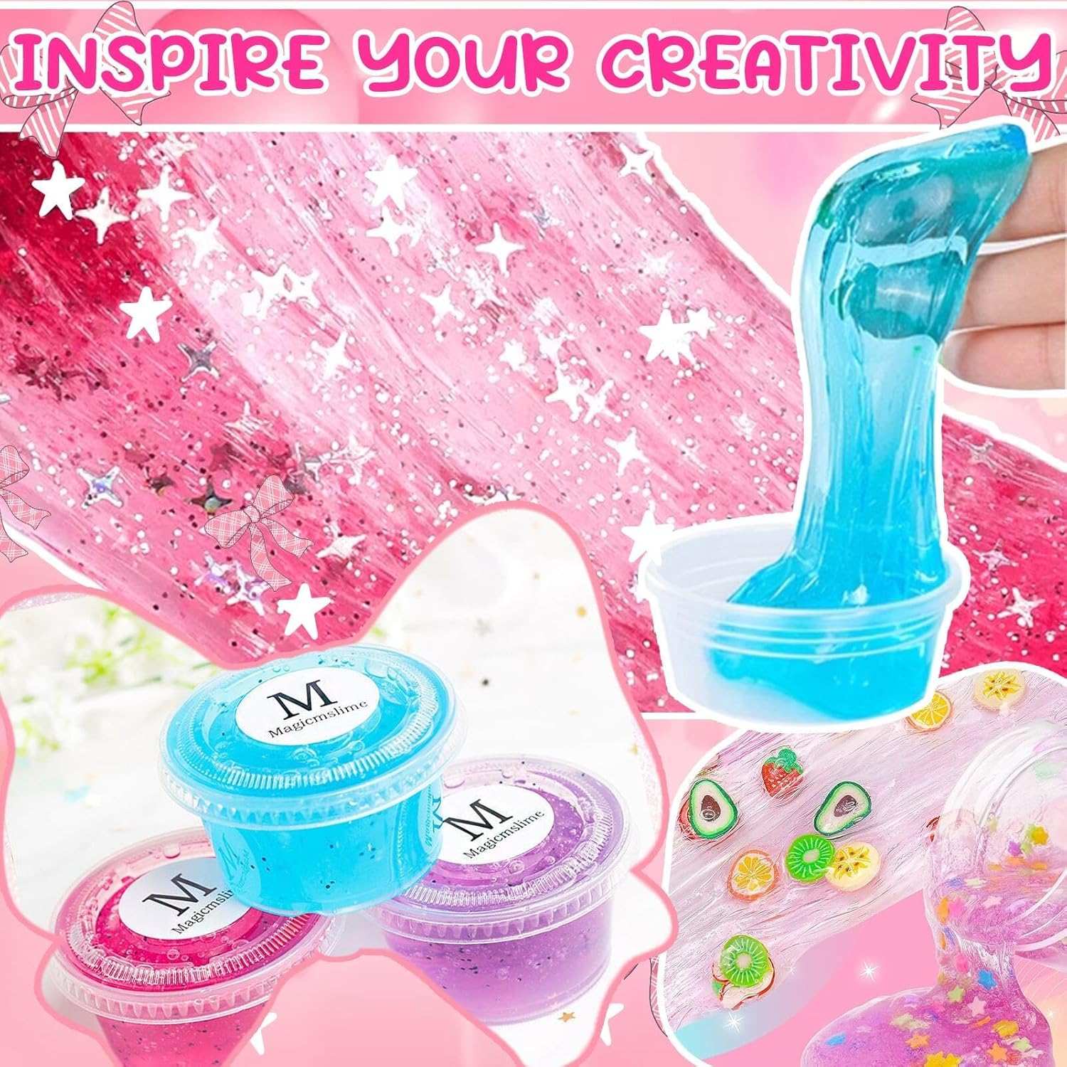 Jimcii Bow Nano Tape Bubble Kit for Kids with Box, Nano Tape Squishy Maker Kit, Nano Bubble Tape Kit, Nano Tape Bubbles image number 4