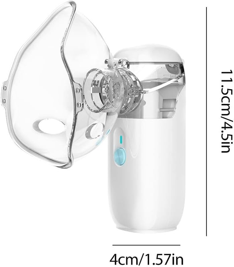 Portable Nebulizer, Handheld Microgrid Atomizer, Children'S Atomizer, Portable Household Ultrasonic Atomizer Medical Grade, Nebulizer for Travel and Household Use for Breathing Problems image number 2