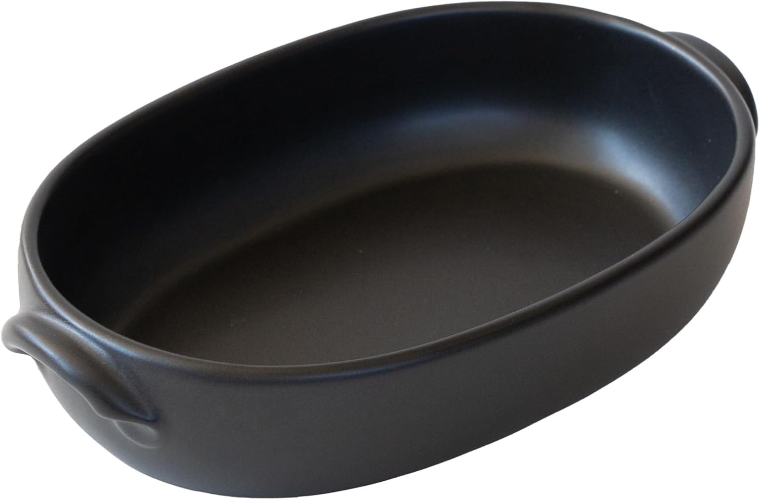 Banko Ware Au Gratin Dish for One Person Diameter 9.4 Inches (24 Cm), Heat Resistant, Pottery, Oven Safe, Direct Fire, Microwave and Dishwasher Safe, Black, Made in Japan image number 1