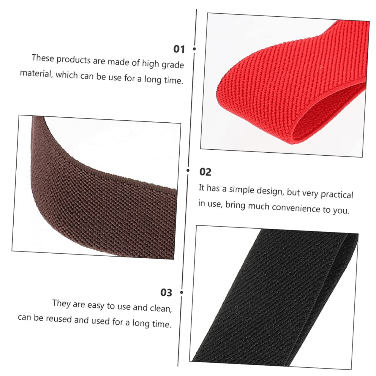 BIUDECO 4Pcs Fixing Straps Elastic Straps for Lunch Box Lunchbox Accessories Random Color image number 3