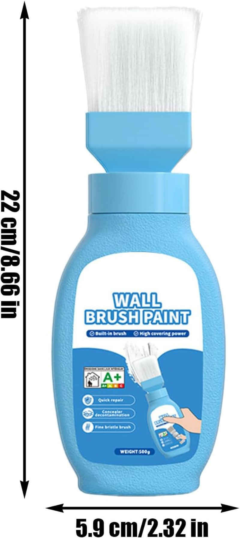 White Paint for Wall - Wall Paint Roller Brush - Odorless White Repair Rolling Brush for Furniture Home Kitchen Bathroom Bedroom image number 4