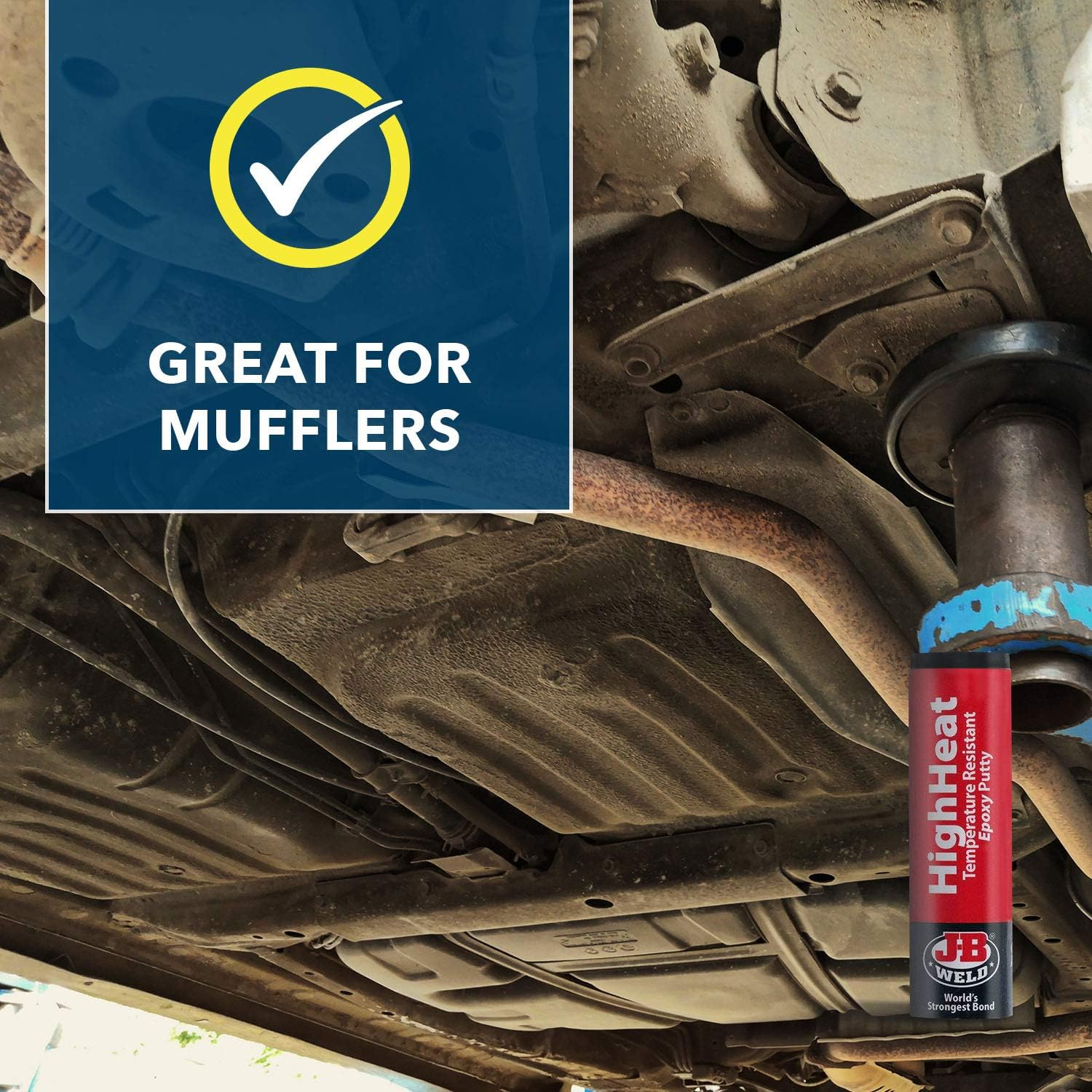 JB Weld Highheat Temperature Resistant Epoxy Putty, 56 G image number 4