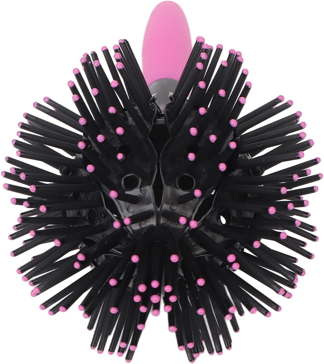 Sorandy 360 Degree round Ball Hair Comb Hollow Out Design 3D Curl Hair Brush, Portable Styling Hairbrush for Care on the Go image number 6