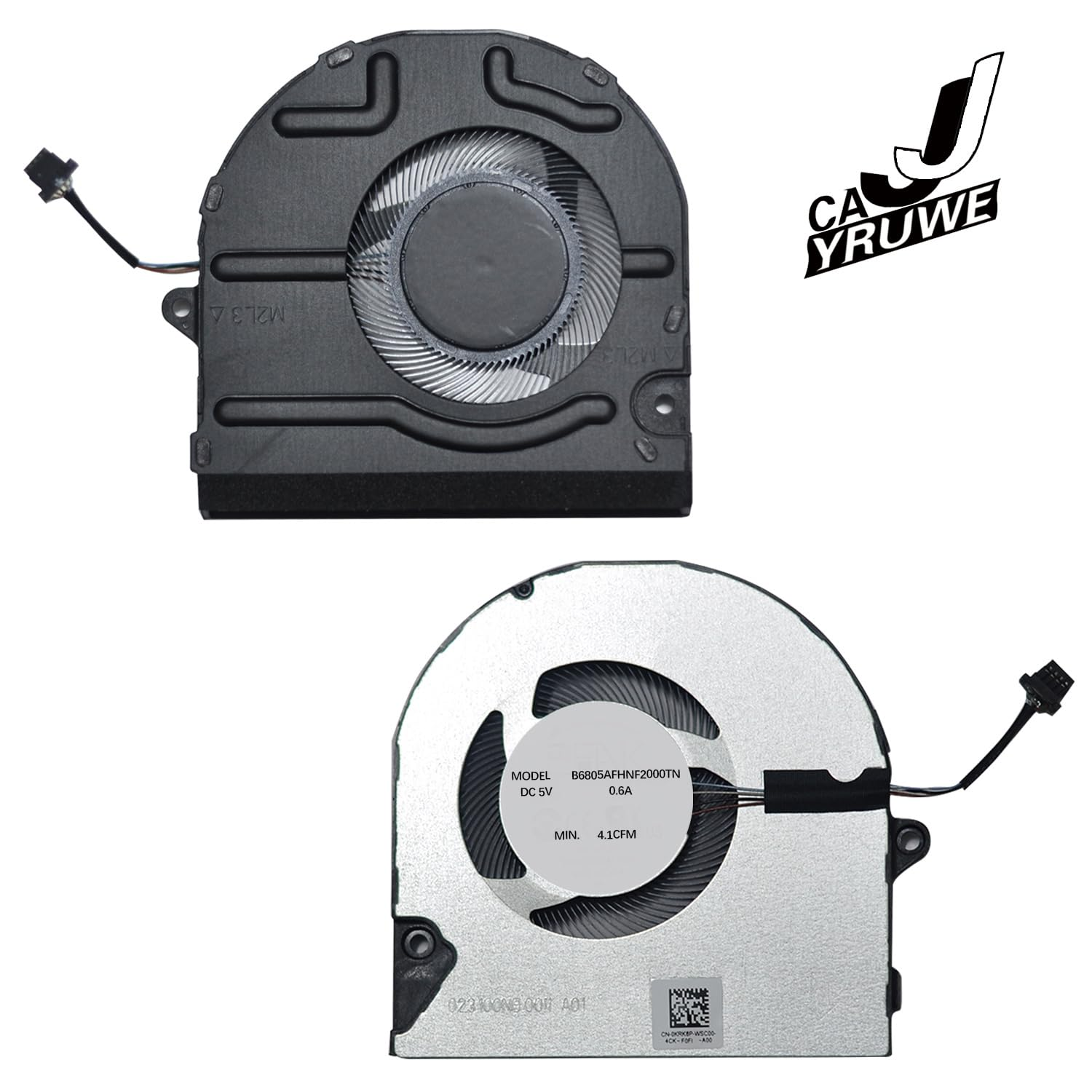 0KRK6P, Laptop CPU Cool Fan Replacement Compatible with Dell Inspiron 14 5410 5415 5418, 15 5510 5515 5518, 7400, 7415 2-In-1 2021 Series, for Vostro 14" 14 5410 5415, 5510 5515 image number 3