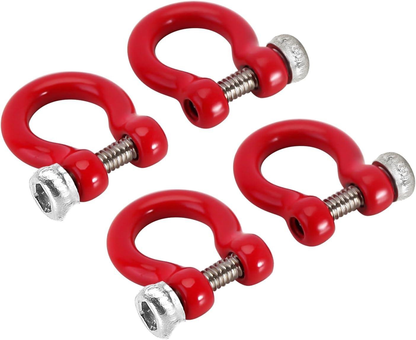 INJORA D Rings Tow Hooks with M1.4 Screws for FCX18 LC80 TRX4M Defender