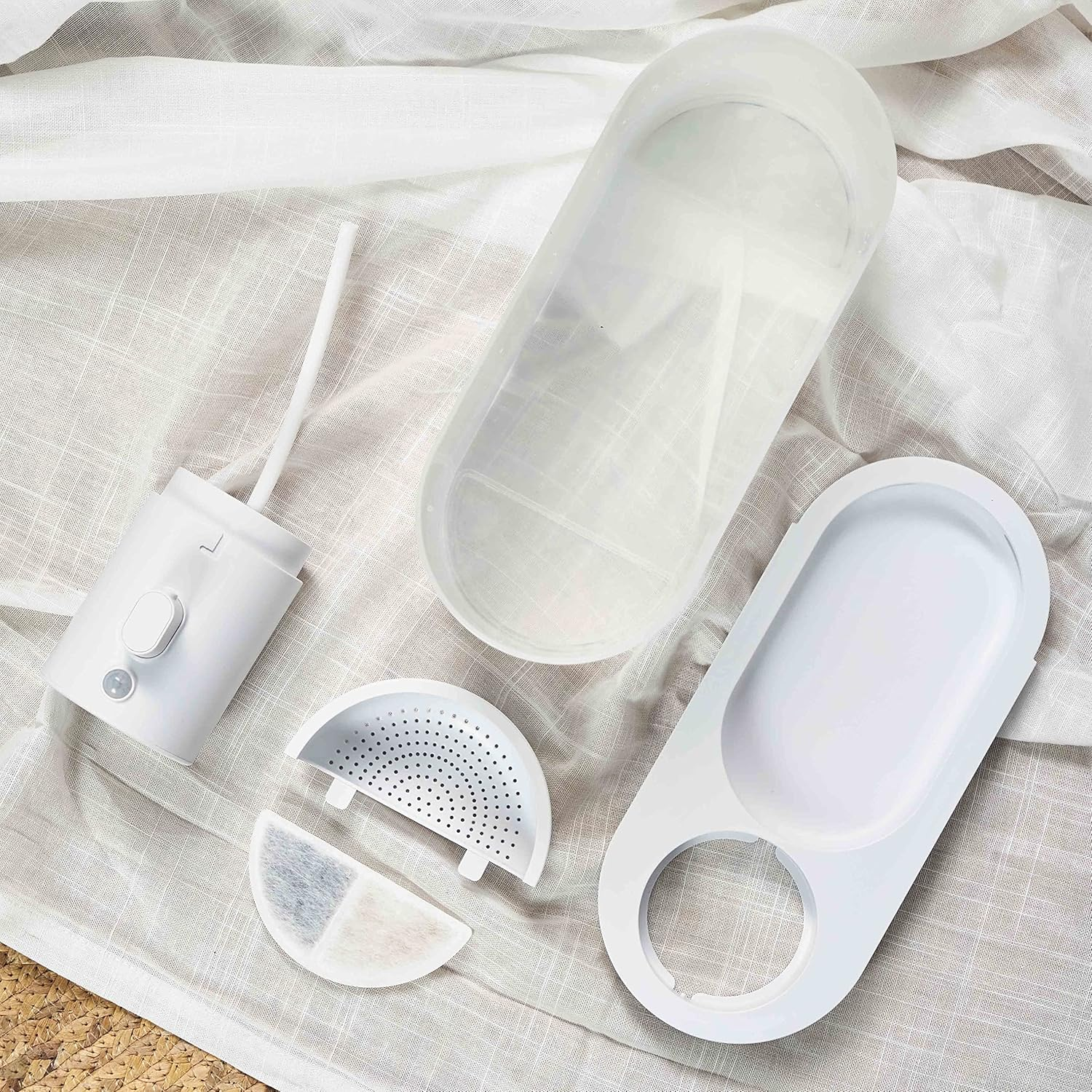 Tronssien Cat Water Fountain Replacement Filter, Pet Fountain Filter 3 Triple Filtration System Replacement Filter, 8 Carbon Filters Pack image number 2