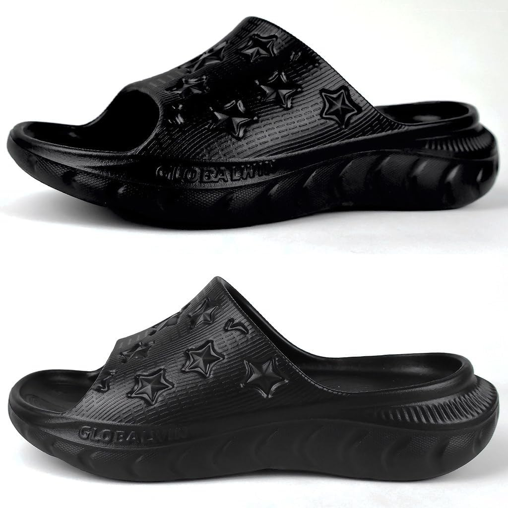 GLOBALWIN Ava Women&rsquo;S Recovery Slides Comfortable Indoor Outdoor Cloud Slippers Reduce Stress on Feet image number 2