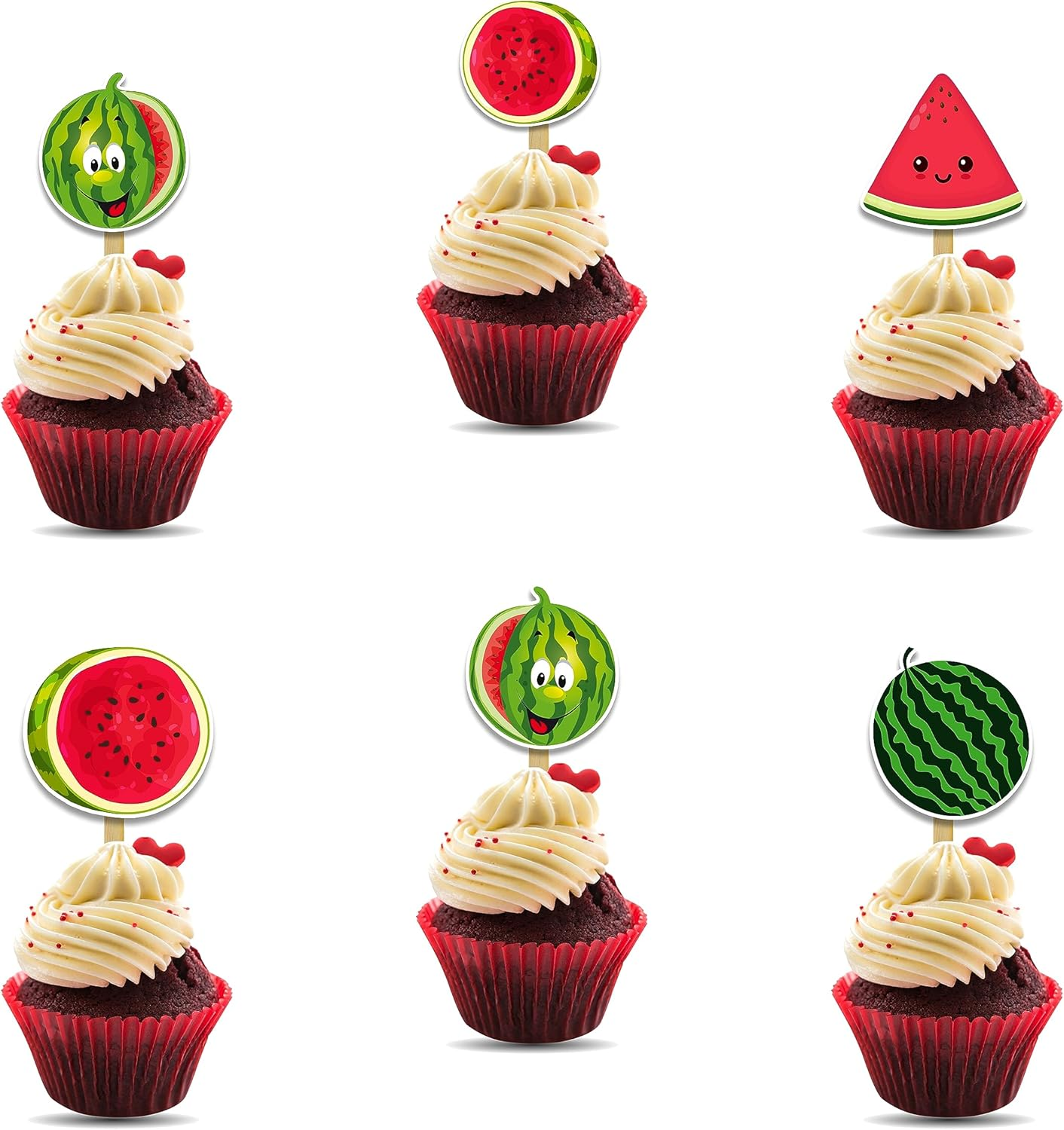 Watermelon Cupcake Topper image number 3