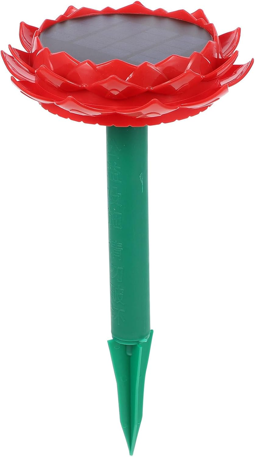 SOIMISS Solar Powered Waterproof Speaker Lotus Design for Outdoor Buddhist Music Playback image number 4