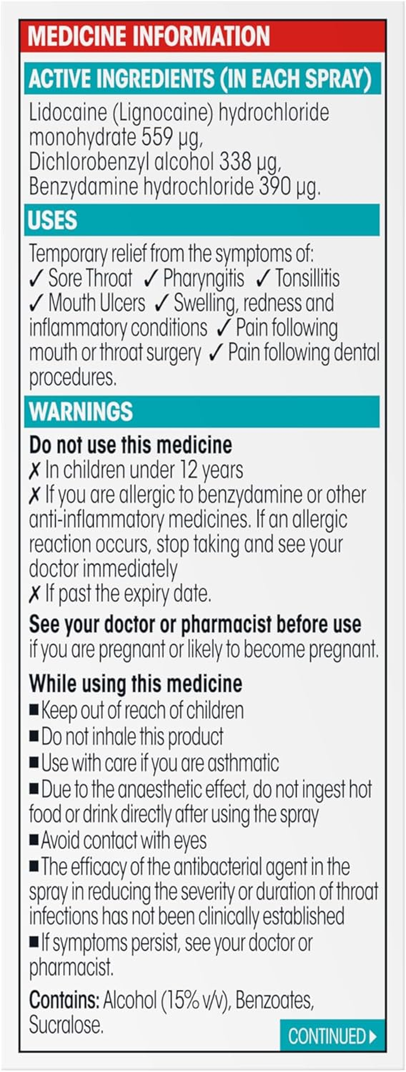 Difflam plus Sore Throat Spray 30 Ml, Watermelon image number 6