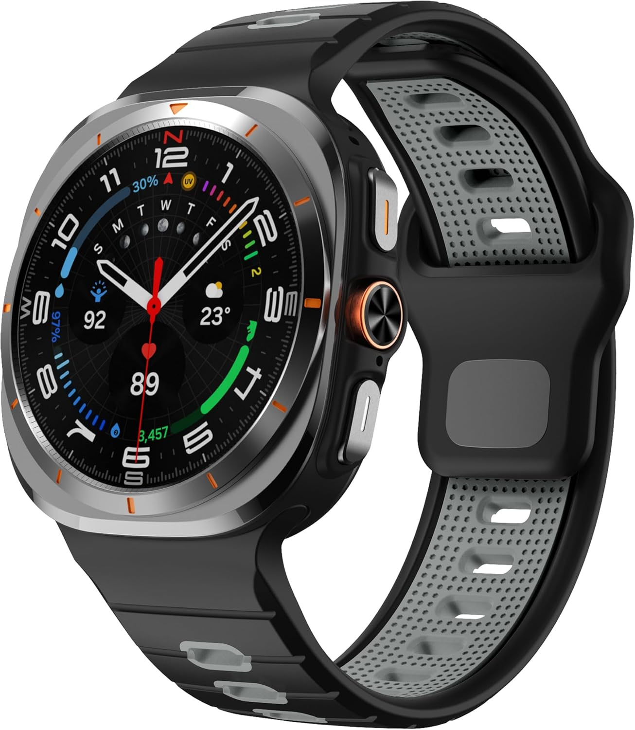 Compatible with Samsung Galaxy Watch Ultra Band 47 Mm Silicone Strap for Galaxy Ultra Watch Bracelets 2025 2024