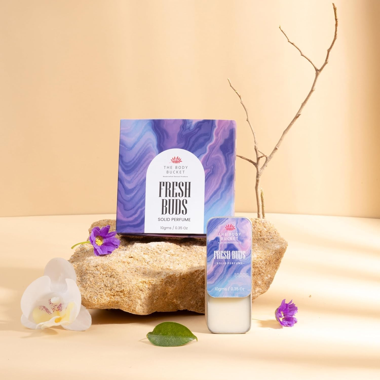 MANTRAMART FRESH BUD Solid Perfume Balm 10G &ndash; Alcohol-Free Fragrance | Compact Pocket Size | Smooth Balm Application | Handmade Perfume | Unisex Gift Option image number 5